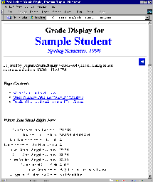 Grade Display Program: "Where You Stand" Information